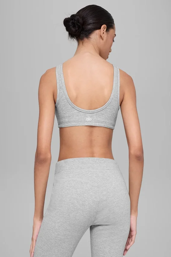 Alosoft Center Stage-bh - Athletic Heather Grey
