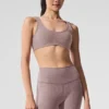 Alosoft Center Stage-bh - donkerroze Quartz Heather