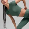 Alosoft Crop Finesse met korte mouwen - Clover Green