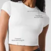 Alosoft Crop Finesse met korte mouwen - White