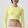 Alosoft Crop Finesse met lange mouwen - Sunshine