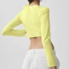 Alosoft Crop Finesse met lange mouwen - Sunshine