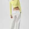 Alosoft Crop Finesse met lange mouwen - Sunshine