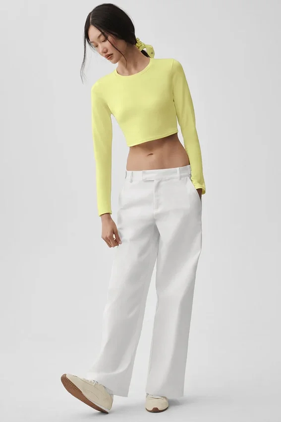 Alosoft Crop Finesse met lange mouwen - Sunshine