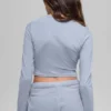 Alosoft Crop Finesse met lange mouwen - Winter Frost