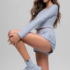 Alosoft Crop Finesse met lange mouwen - Winter Frost