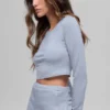 Alosoft Crop Finesse met lange mouwen - Winter Frost