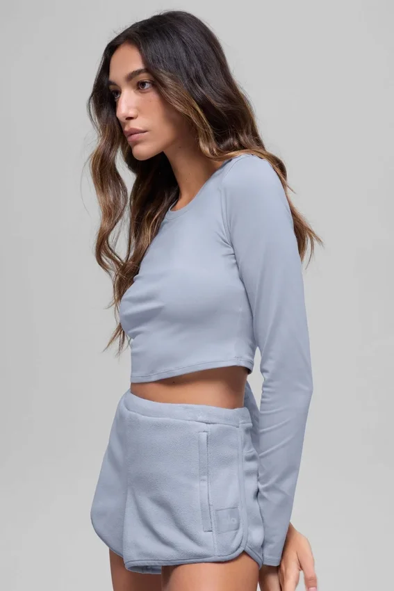 Alosoft Crop Finesse met lange mouwen - Winter Frost