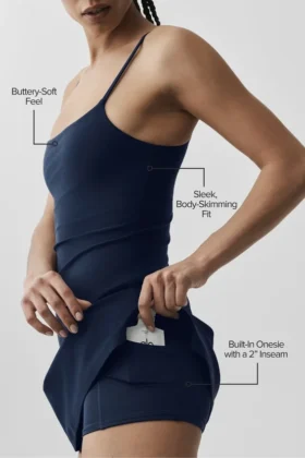 Alosoft Encore-tennisjurk – Navy