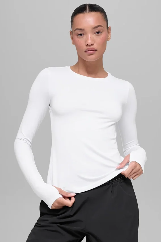 Alosoft Finesse met lange mouwen - Wit