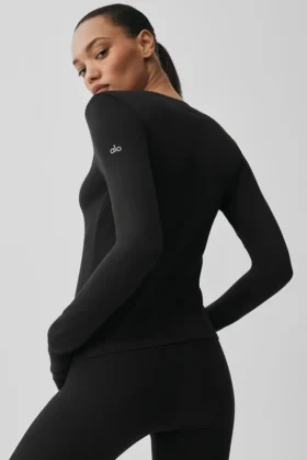 Alosoft Finesse met lange mouwen – Zwart