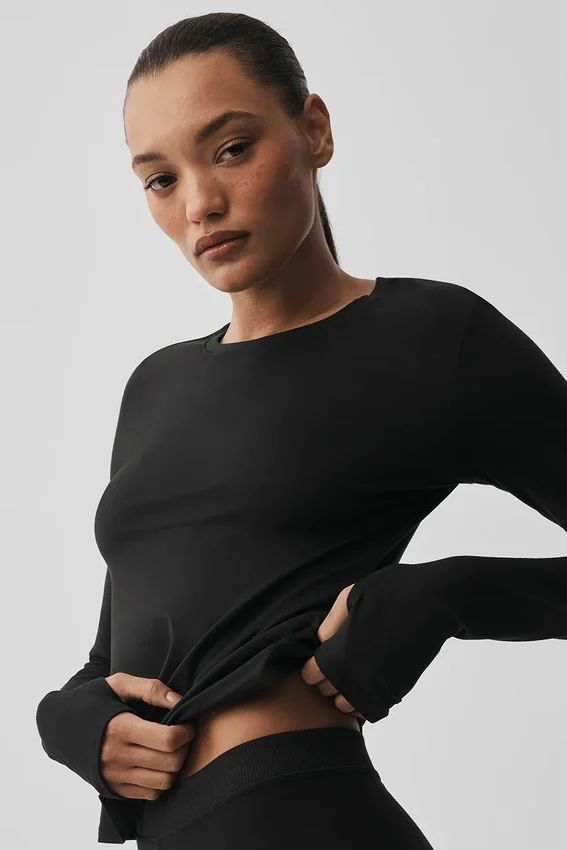Alosoft Finesse met lange mouwen - Zwart