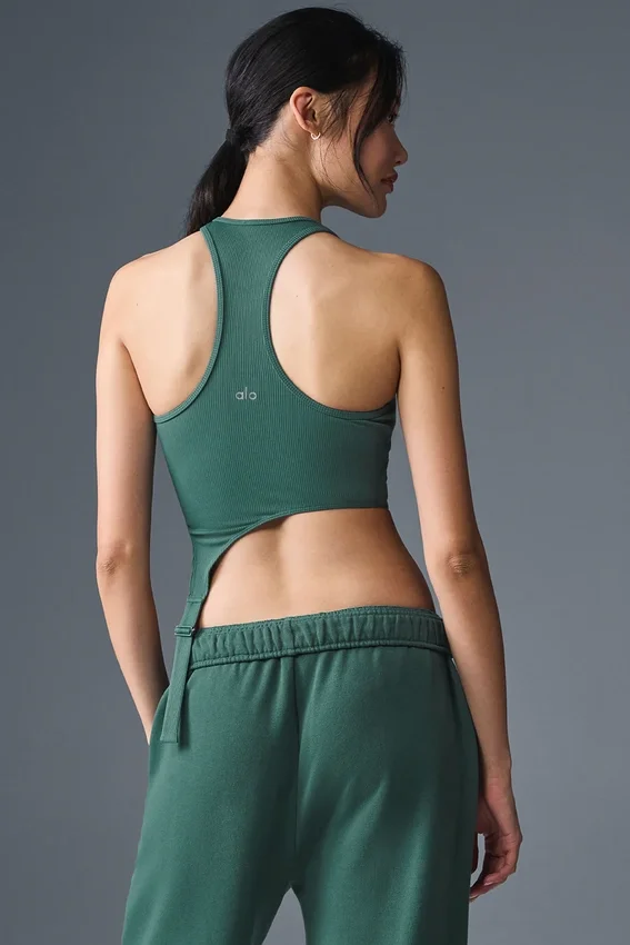 Alosoft geribbelde Revelation-top – Winter Ivy