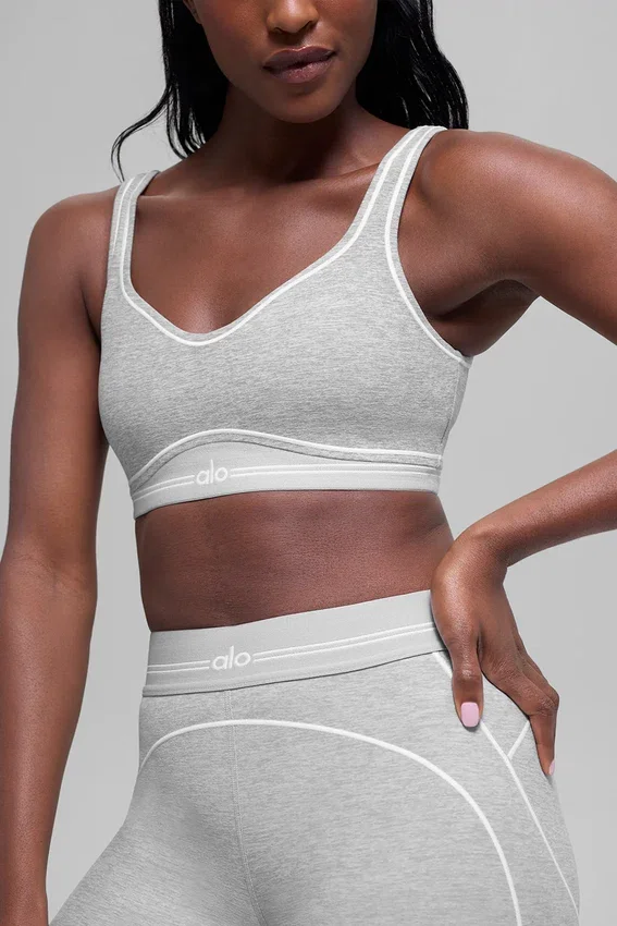 Alosoft Heart Throb-bh – Athletic Heather Grey/Wit