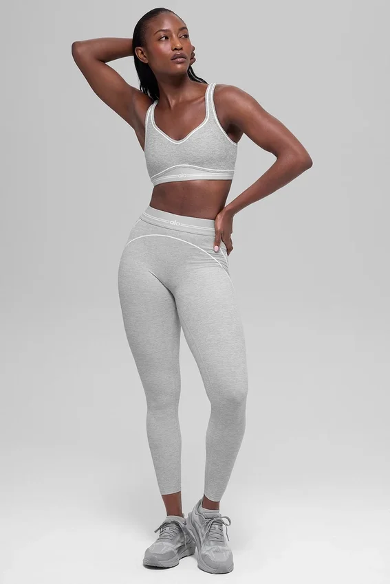 Alosoft Heart Throb-bh – Athletic Heather Grey/Wit
