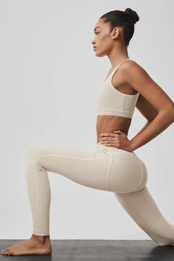 Alosoft Heart Throb-bh - Oatmeal Heather/Wit