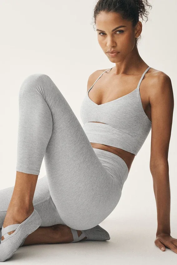 Alosoft High-Waist 7/8 Highlight-legging – Athletic Heather Grey