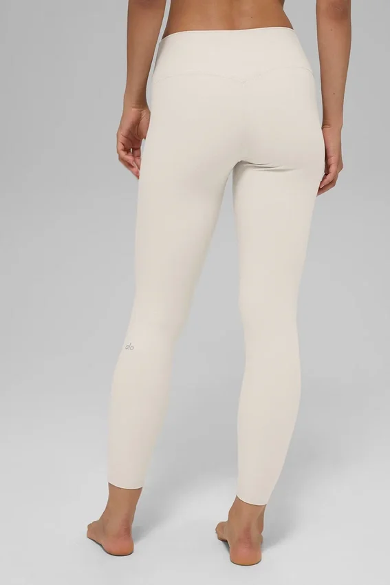 Alosoft High-Waist 7/8 Highlight-Legging - Bone