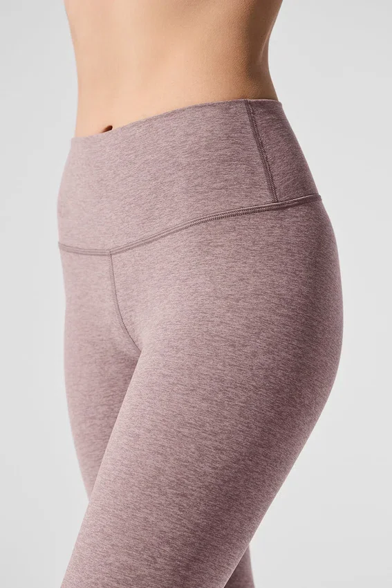 Alosoft High-Waist 7/8 Highlight-Legging - Donkerroze Quartz Heather