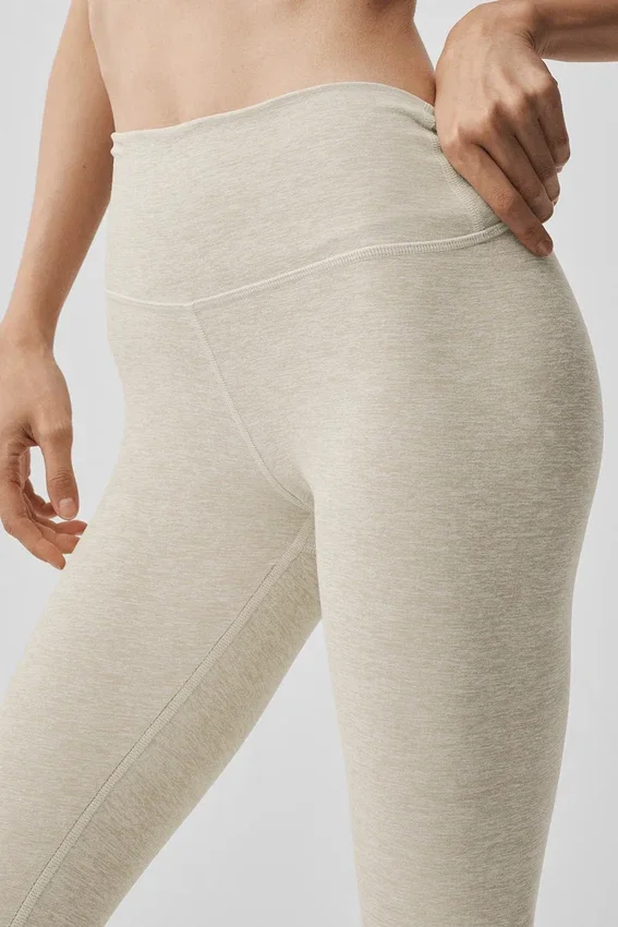 Alosoft High-Waist 7/8 Highlight-Legging - Oatmeal Heather