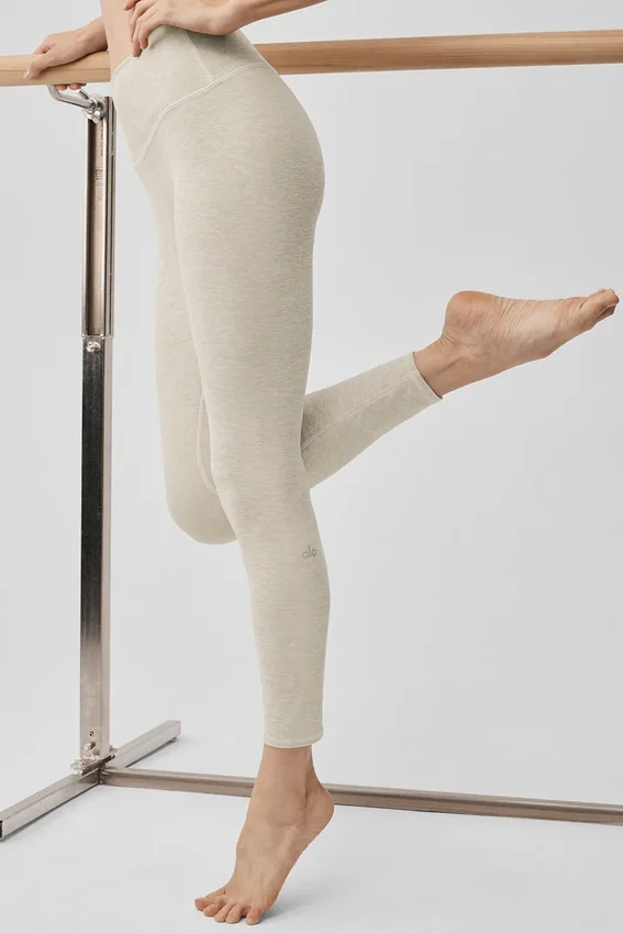 Alosoft High-Waist 7/8 Highlight-Legging - Oatmeal Heather