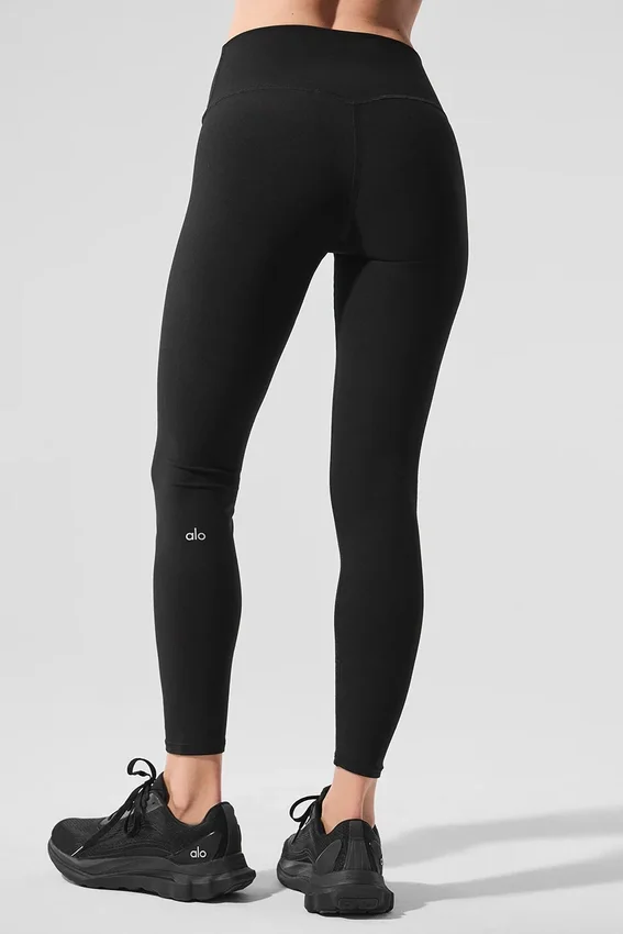 Alosoft High-Waist 7/8 Highlight Legging – Zwart
