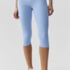 Alosoft High-Waist Iconic 90's capri – Licht Provence-blauw