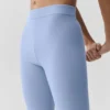 Alosoft High-Waist Iconic 90's capri – Licht Provence-blauw