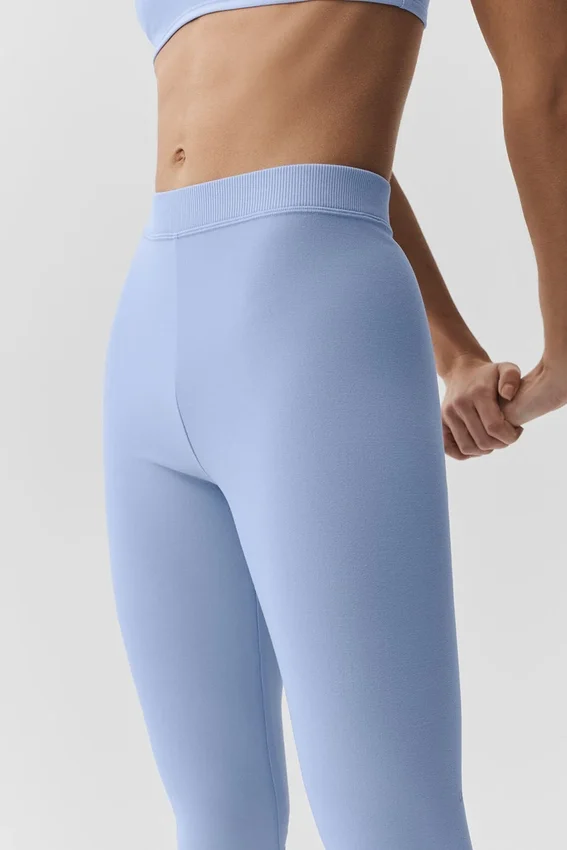 Alosoft High-Waist Iconic 90's capri – Licht Provence-blauw