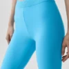 Alosoft Iconic 90's Capri met High-Waist – Azuurblauw