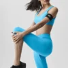 Alosoft Iconic 90's Capri met High-Waist – Azuurblauw