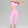 Alosoft Iconic 90's capri met High-Waist – Candy Heart Pink