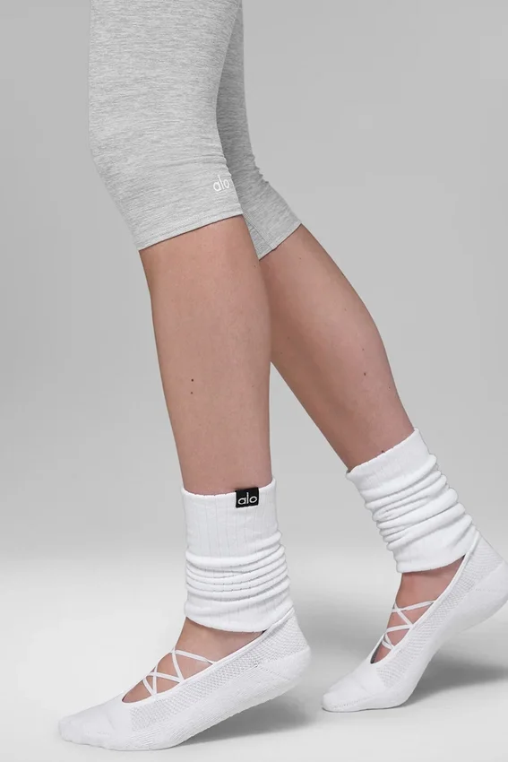 Alosoft Iconic 90's Capri met hoge taille - Athletic Heather Grey