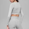 Alosoft Intuition-bh met lange mouwen - Athletic Heather Grey