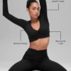 Alosoft Intuition-bh met lange mouwen - Zwart