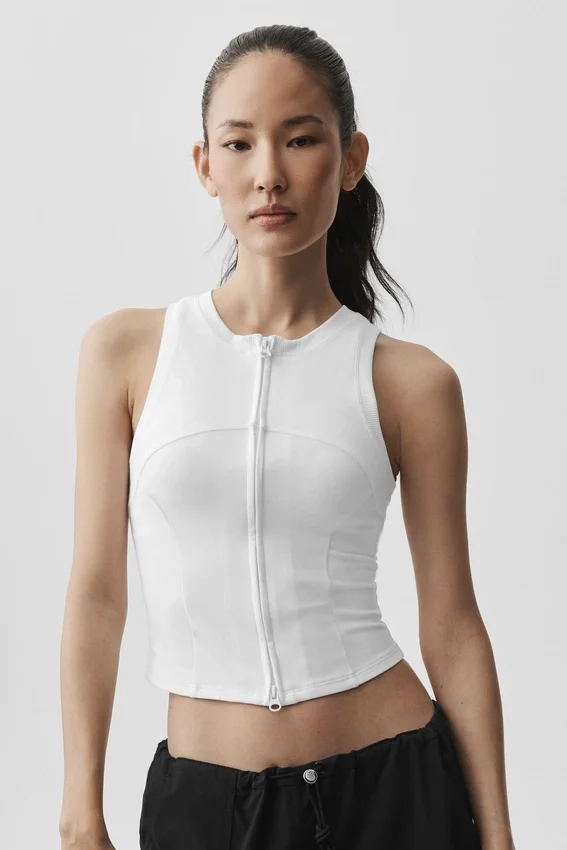 Alosoft Level up Full Zip Top - Wit