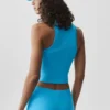 Alosoft Level Up-top met volledige rits - azuurblauw