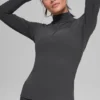 Alosoft Rapid-trui met halve rits - Anthracite