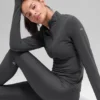 Alosoft Rapid-trui met halve rits - Anthracite