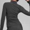 Alosoft Rapid-trui met halve rits - Anthracite