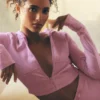 Alosoft Sincere getailleerd jasje - Candy Heart-roze