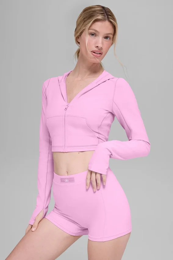 Alosoft Sincere getailleerd jasje - Candy Heart-roze