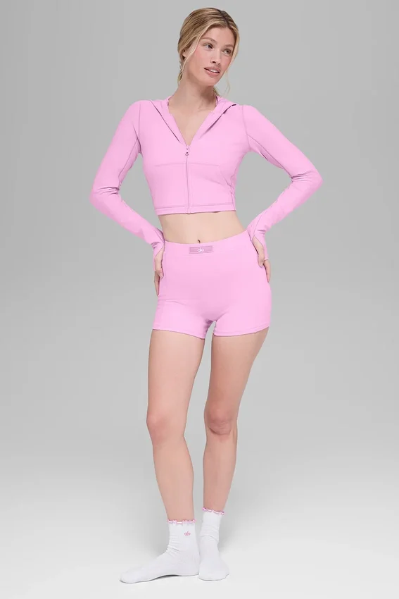 Alosoft Sincere getailleerd jasje - Candy Heart-roze
