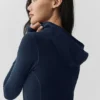 Alosoft Sincere getailleerde jas - marineblauw