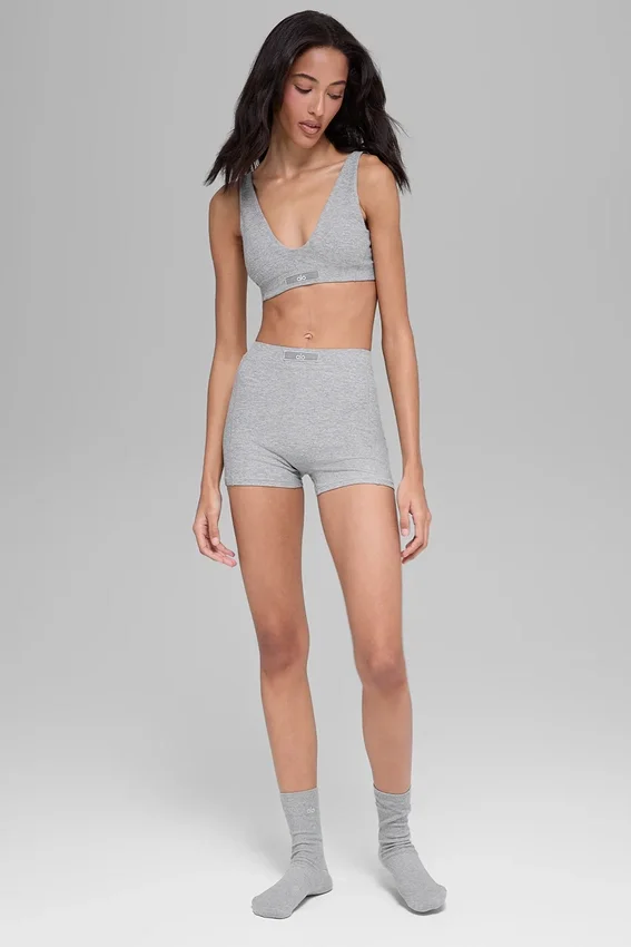 Alosoft Sincere Micro Korte broek - Athletic Heather Grey