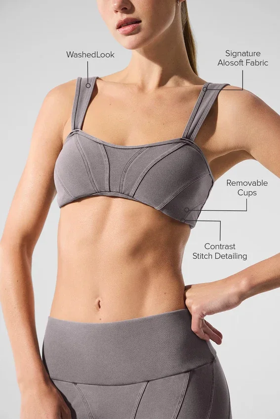 Alosoft Sunray-bh met gewassen look - Cool Grey Wash