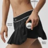 Amp It Up-tennisrok met lage taille - Zwart
