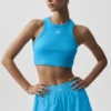 Aspire-tanktop - Azuurblauw/Wit