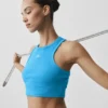 Aspire-tanktop - Azuurblauw/Wit