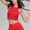 Aspire-tanktop - felrood/wit